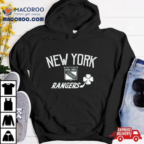 New York Rangers Levelwear St. Patrick Day Richmond Clover T Shirt