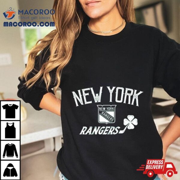 New York Rangers Levelwear St. Patrick Day Richmond Clover T Shirt