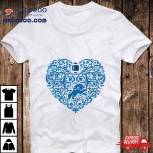 Nfl Detroit Lions Heart Logo Lion Shirt