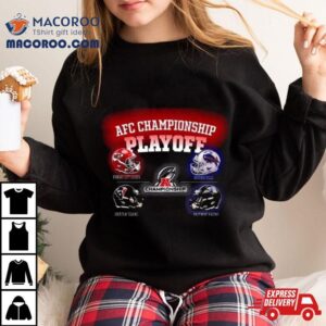 Nfl Playoff Season These Are The Four Head To Head Helmet Afc Championship Tshirt