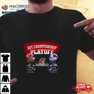 Nfl Playoff Season These Are The Four Head To Head Helmet Afc Championship Tshirt