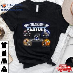 Nfl Playoff Season These Are The Four Head To Head Helmet Nfc Championship Tshirt