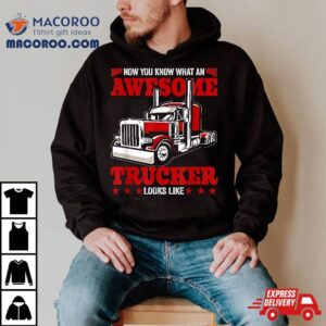 Now You Know What An Awesome Trucker Looks Like Tshirt