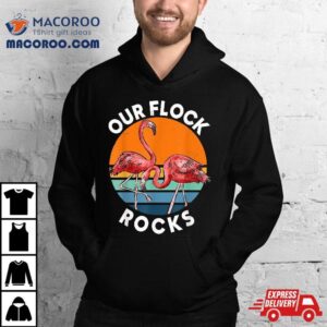 Our Flock Rocks Flamingos Lover Family Vacation Group Tshirt