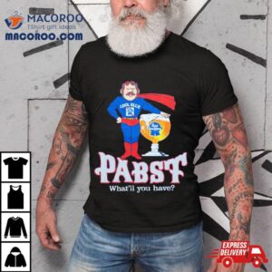 Pabst Cool Blue What’ll You Have Retro Shirt