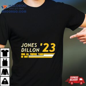 Packers Jones Dillon ’23 3500 All Purpose Yards Or Bust Shirt