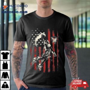 Patriotic Basketball Th Of July Usa American Flag Boys Tshirt