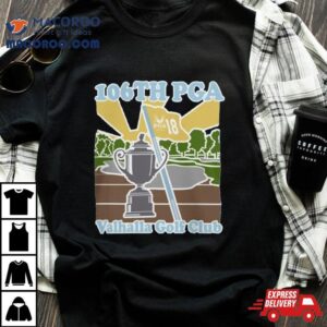 Pga Shop 106th 2024 Pga Championship Featuring The Wanamaker Trophy In Sky Valhalla Golf Club Shirt