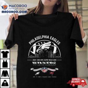 Philadelphia Eagles Winners Season Nfc Super Wild Card Nfl Divisional Skyline January Raymond James Stadium Tshirt