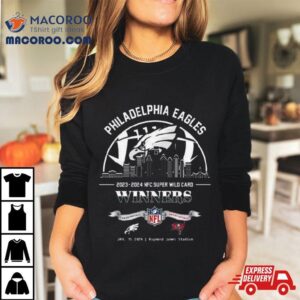 Philadelphia Eagles Winners Season Nfc Super Wild Card Nfl Divisional Skyline January Raymond James Stadium Tshirt