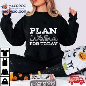 Plan For Today Coffee Truck Beer Trucker Road Highway Gif Tshirt