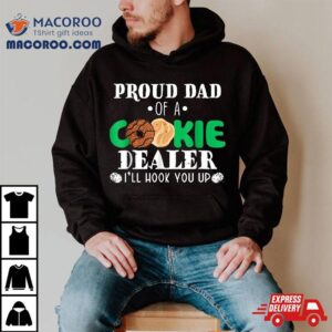 Proud Dad Of A Cookie Dealer Troop Leader Birthday Party Tshirt