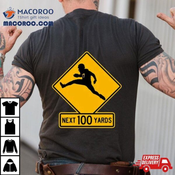 Quarterback Crossing Next 100 Yards T Shirt