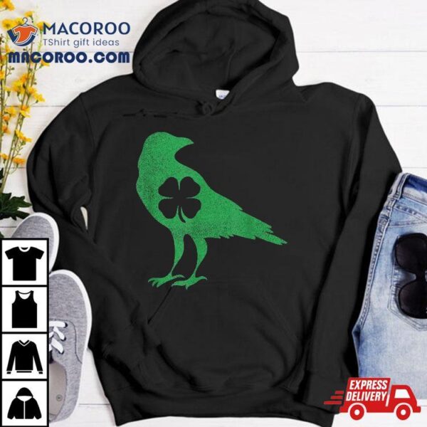 Raven Crow Bird Shamrock St. Patrick’s Day Saint Paddy’s Shirt