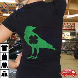 Raven Crow Bird Shamrock St. Patrick’s Day Saint Paddy’s Shirt