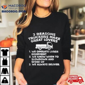 Reasons Truckers Great Lovers Funny Semi Truck Driver Gif Tshirt