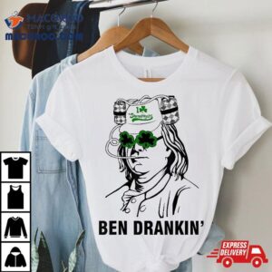 Retro Ben Drankin Irish Benjamin Franklin Saint Patricks Day Tshirt