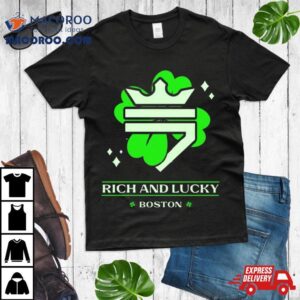 Rich And Lucky Shamrock Boston Tshirt