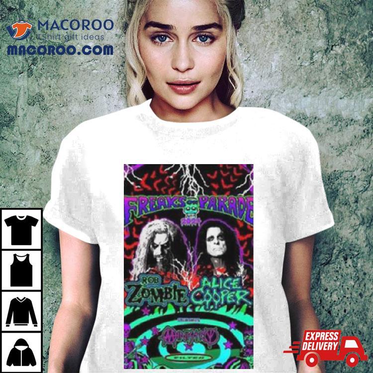 Rob Zombie And Alice Cooper’s 2024 Tour T Shirt Rob Zombie And Alice Cooper’s 2024 Tour T Shirt