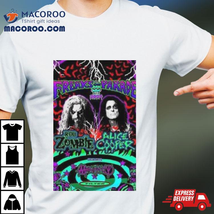 Rob Zombie And Alice Cooper’s 2024 Tour T Shirt Rob Zombie And Alice Cooper’s 2024 Tour T Shirt