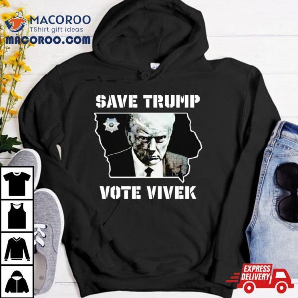 Save Trump Vote Vivek Iowa Map Shirt