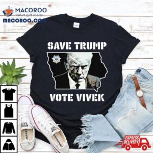 Save Trump Vote Vivek Iowa Map Tshirt