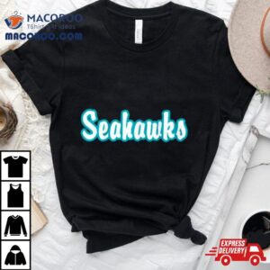 Seahawks In Black Uncw Basketball Shirt