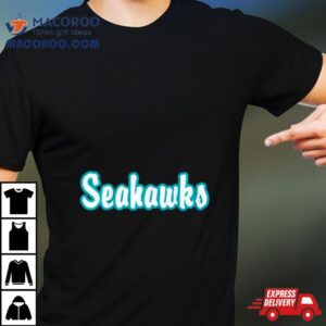 Seahawks In Black Uncw Basketball Shirt