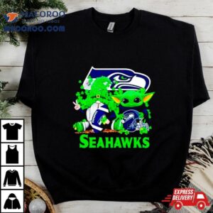 Seattle Seahawks Baby Yoda Happy St Patrick Rsquo S Day Shamrock Tshirt