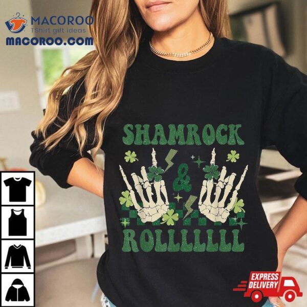 Shamrock Roll St Patricks Day Retro Saint Shirt