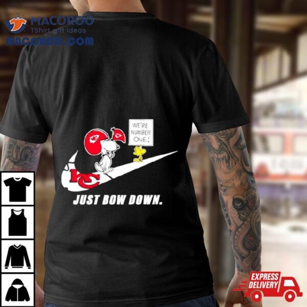Snoopy Chiefs Just Bow Down We Are Number One Shirt