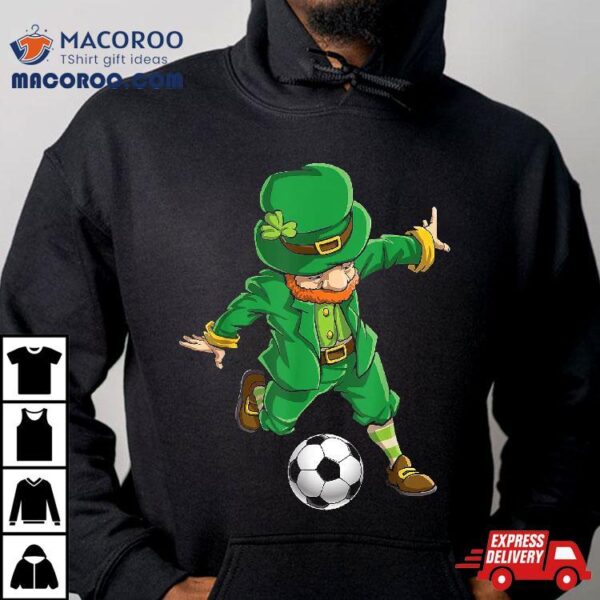 Soccer Leprechaun St Patricks Day Boys Girls Sports Shirt