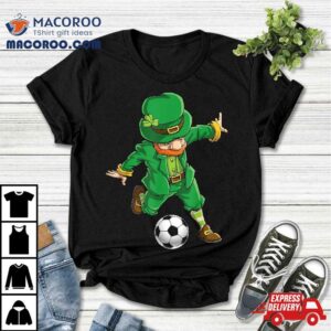 Soccer Leprechaun St Patricks Day Boys Girls Sports Tshirt