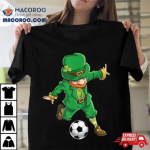 Soccer Leprechaun St Patricks Day Boys Girls Sports Tshirt