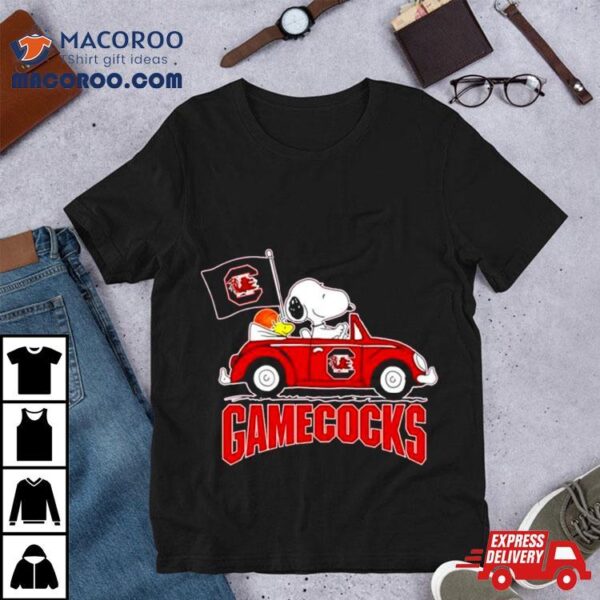 South Carolina Gamecocks Snoopy Driver Car Shirt