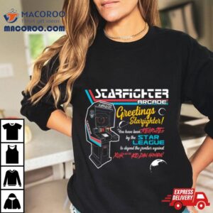 Starfighter Arcade Ar Tshirt