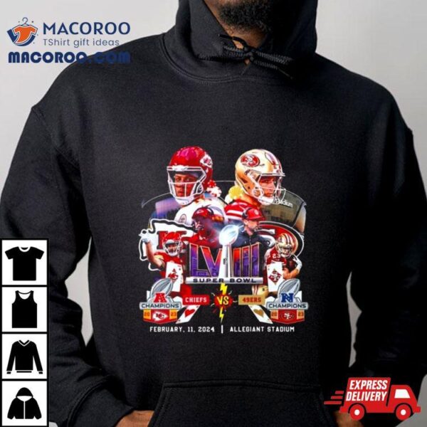Super Bowl Lviii Kansas City Chiefs Vs San Francisco 49ers February 11, 2024 Allegiant Stadium T Shirt