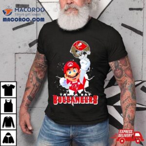 Super Mario X Nfl Tampa Bay Buccaneers Football Tshirt