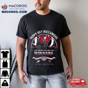 Tampa Bay Buccaneers Winners Season Nfc Super Wild Card Nfl Divisional Skyline January Raymond James Stadium Tshirt