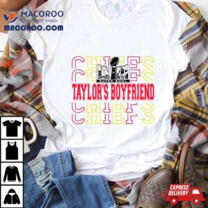 Taylors Boyfriend Super Bowl Chiefs Football Tshirt