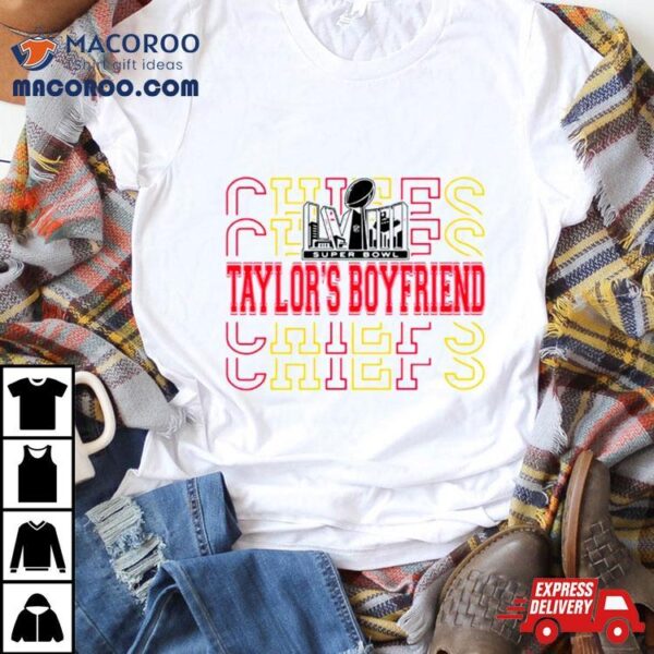 Taylors Boyfriend Super Bowl Chiefs Football Shirt