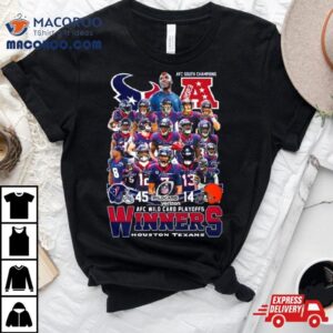 Texans 45 14 Browns Afc Wild Card Playoffs Winners Signatures T Shirt