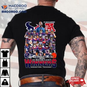 Texans Browns Afc Wild Card Playoffs Winners Signatures Tshirt