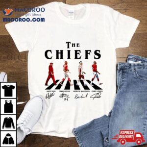 The Chiefs Kansas City Walking Abbey Road Signatures Shirt