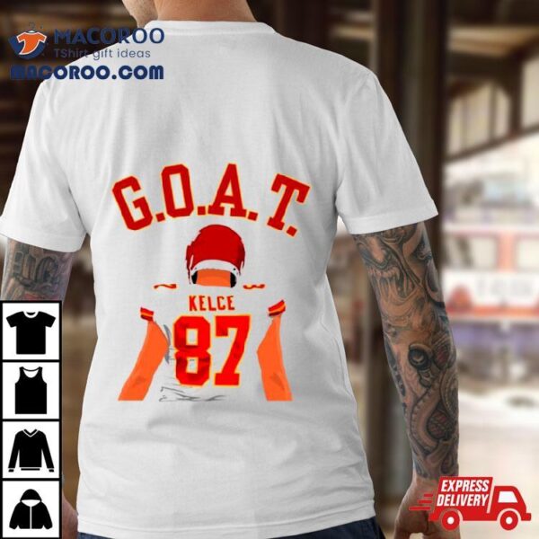 The Goat Travis Kelce Kansas City Chiefs Player Shirt