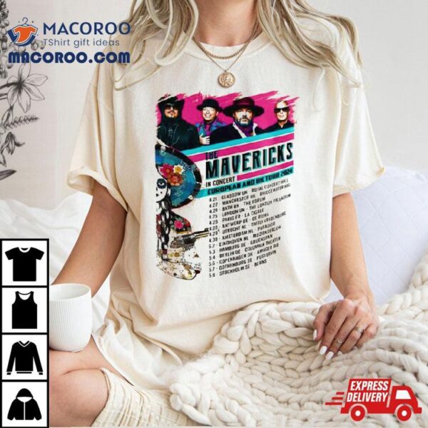 The Mavericks In Concert European And Uk Tour 2024 T Shirt