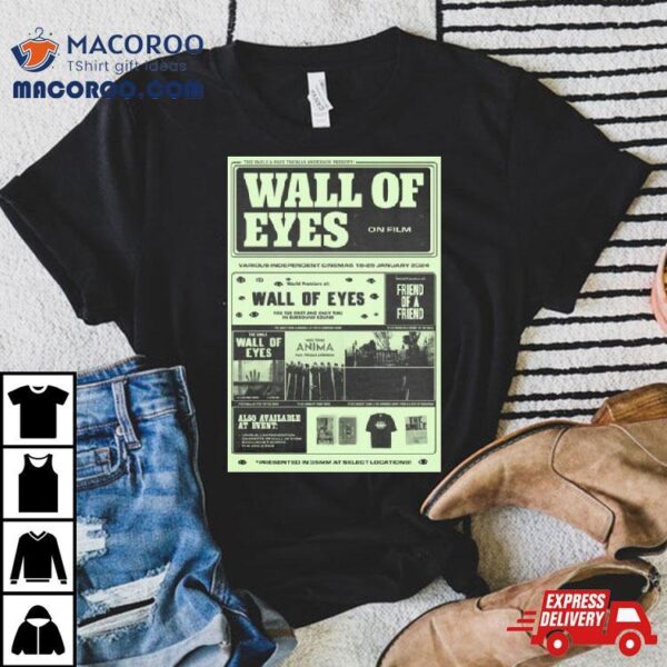 The Smile Band Wall Of Eyes On Film Various Independent Cinemas 18 25 January 2024 T Shirt