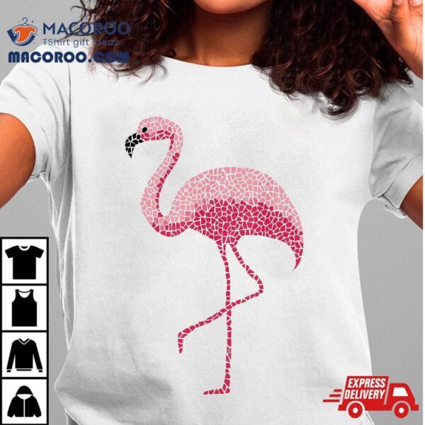 Tropical Pink Flamingo Bird Design Shirt