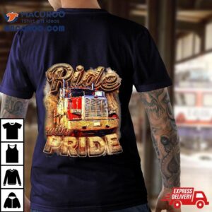 Trucker Lorry Wheeler Highway Truck Driver Cdl Trailer Tshirt