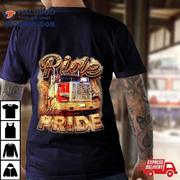 Trucker Lorry 18 Wheeler Highway Truck Driver Cdl Trailer Shirt